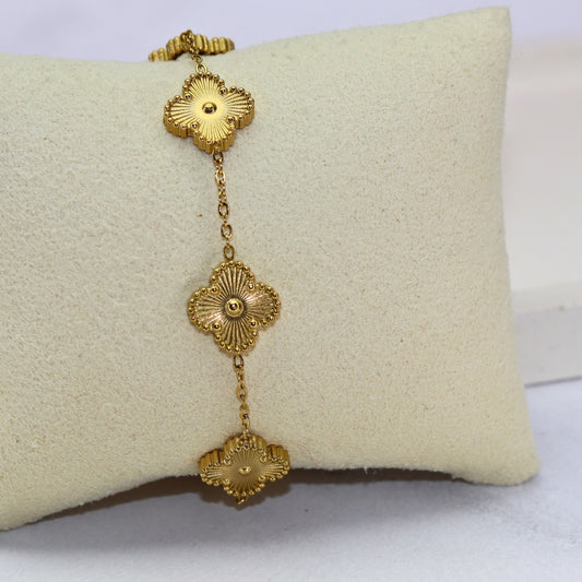 Honey Clover Chain Bracelet - Adorn-iq