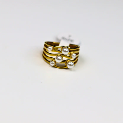 Pearl Dream Gold Ring - Adorn-iq