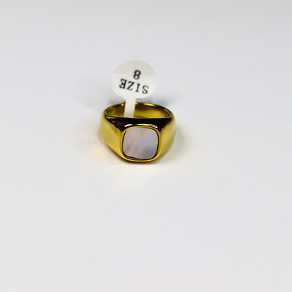 Chunky Moon Stone Ring - Adorn-iq