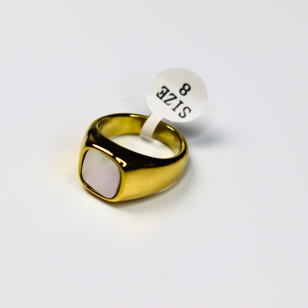 Chunky Moon Stone Ring - Adorn-iq