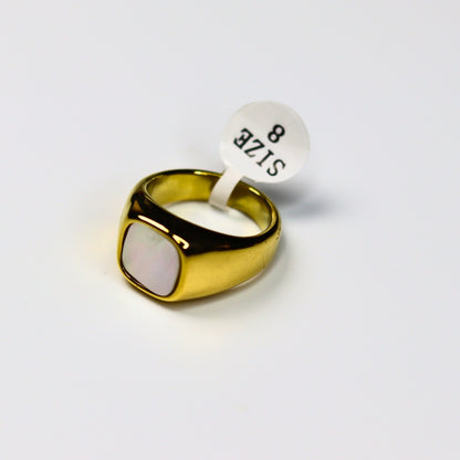 Chunky Moon Stone Ring - Adorn-iq