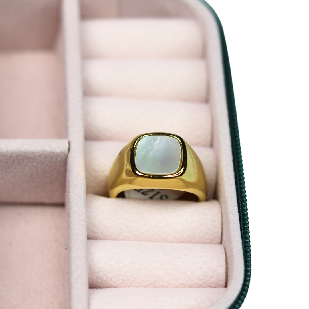 Chunky Moon Stone Ring - Adorn-iq