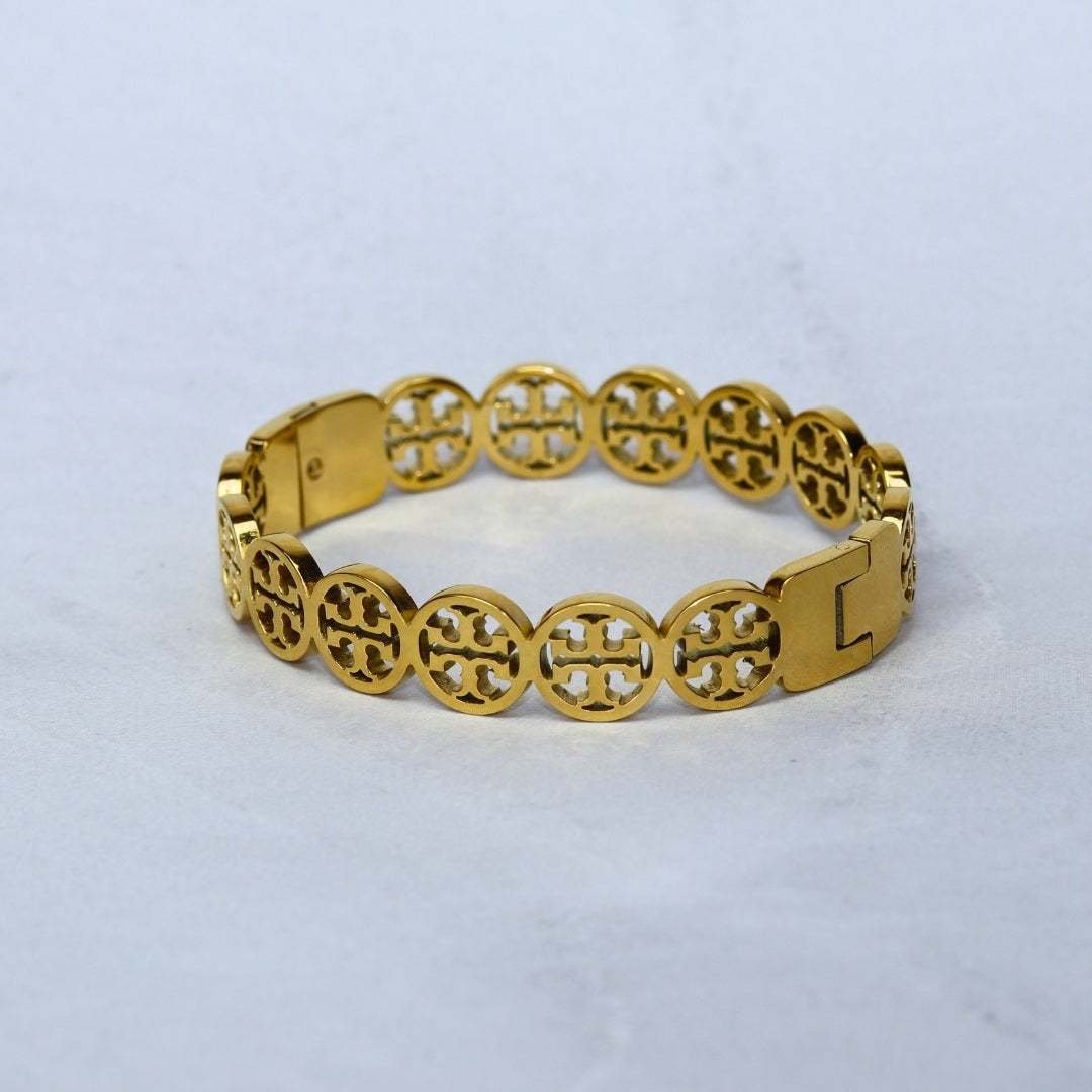 Classic gold Pattern Bracelet - Adorn-iq