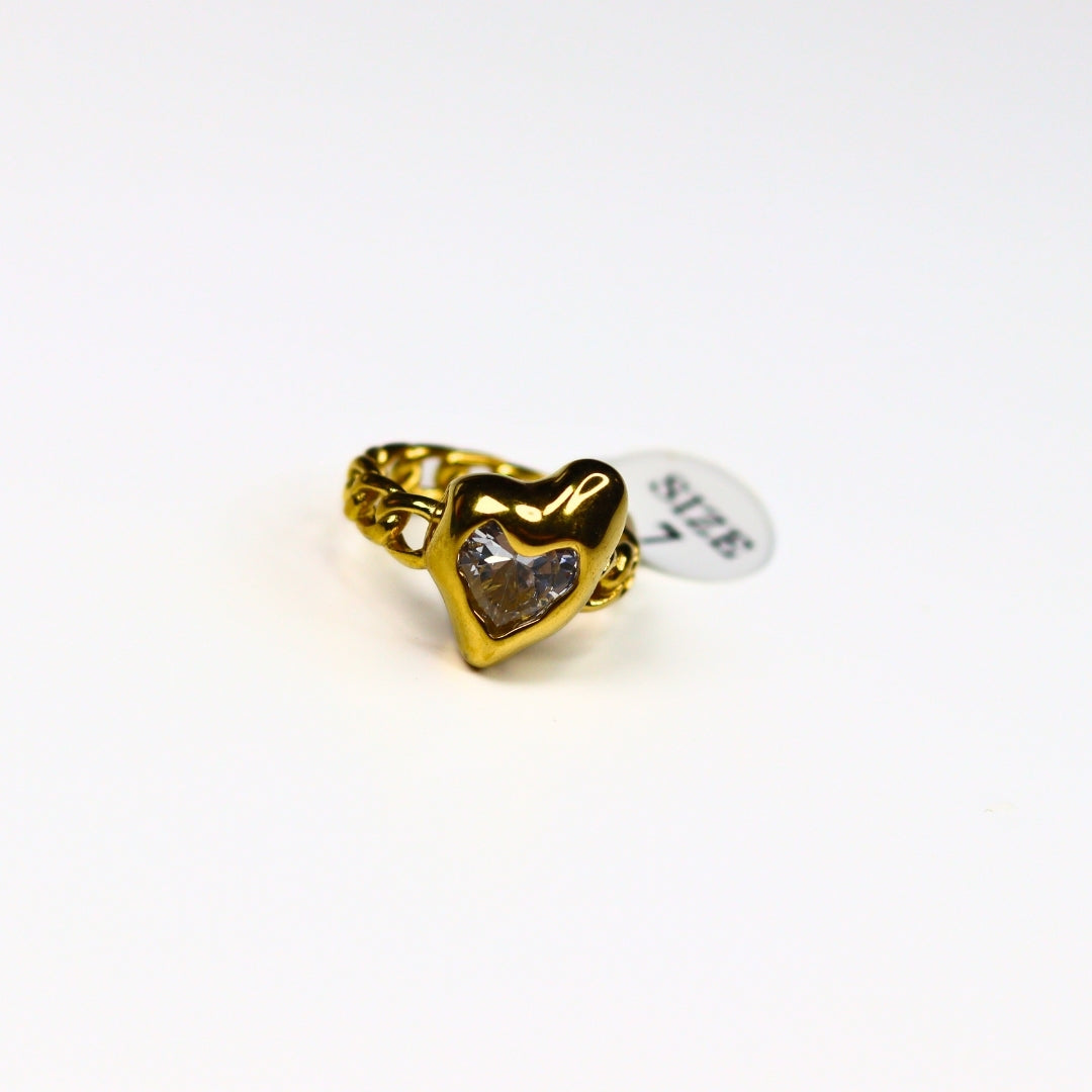 Crystal Heart Ring - Adorn-iq