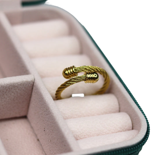 Gold Rope Ring - Adorn-iq