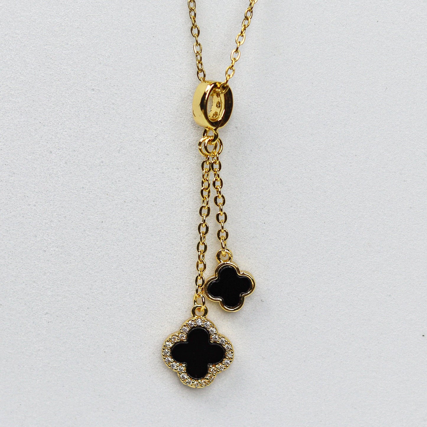 Clover Dangle Necklace - Adorn-iq