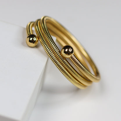 Orbit Wrap Bangle Bracelet - Adorn-iq