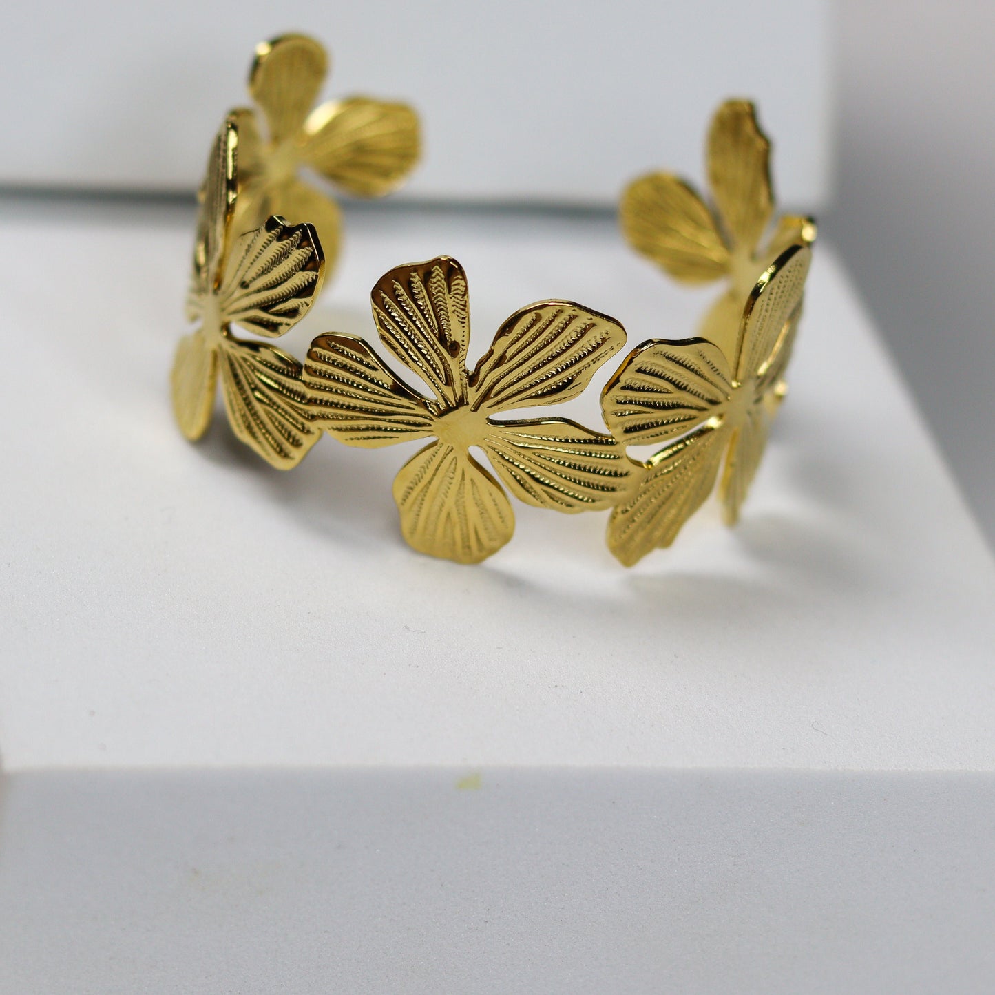 Sunlit Flower Cuff Bracelet - Adorn-iq