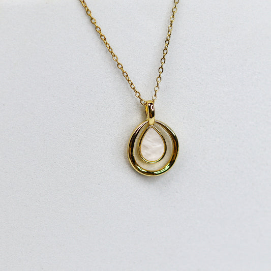 Mother Pearl Drop Necklace - Adorn-iq