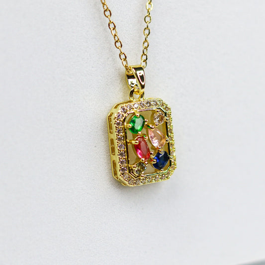 Multi-Stones Zircon Necklace - Adorn-iq