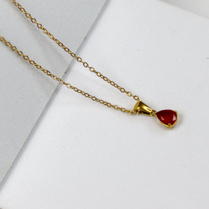 Pear Stone Necklace - Adorn-iq