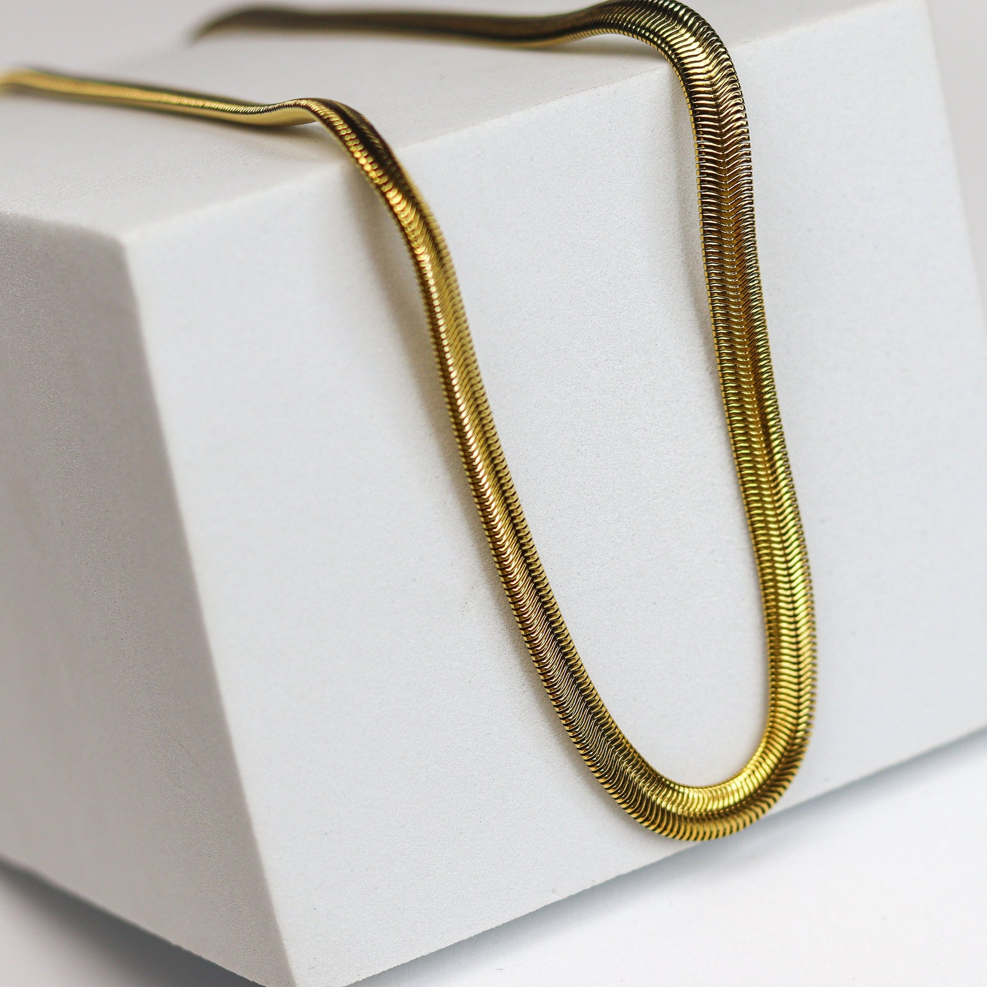 Thick Snake Chain Necklace - Adorn-iq