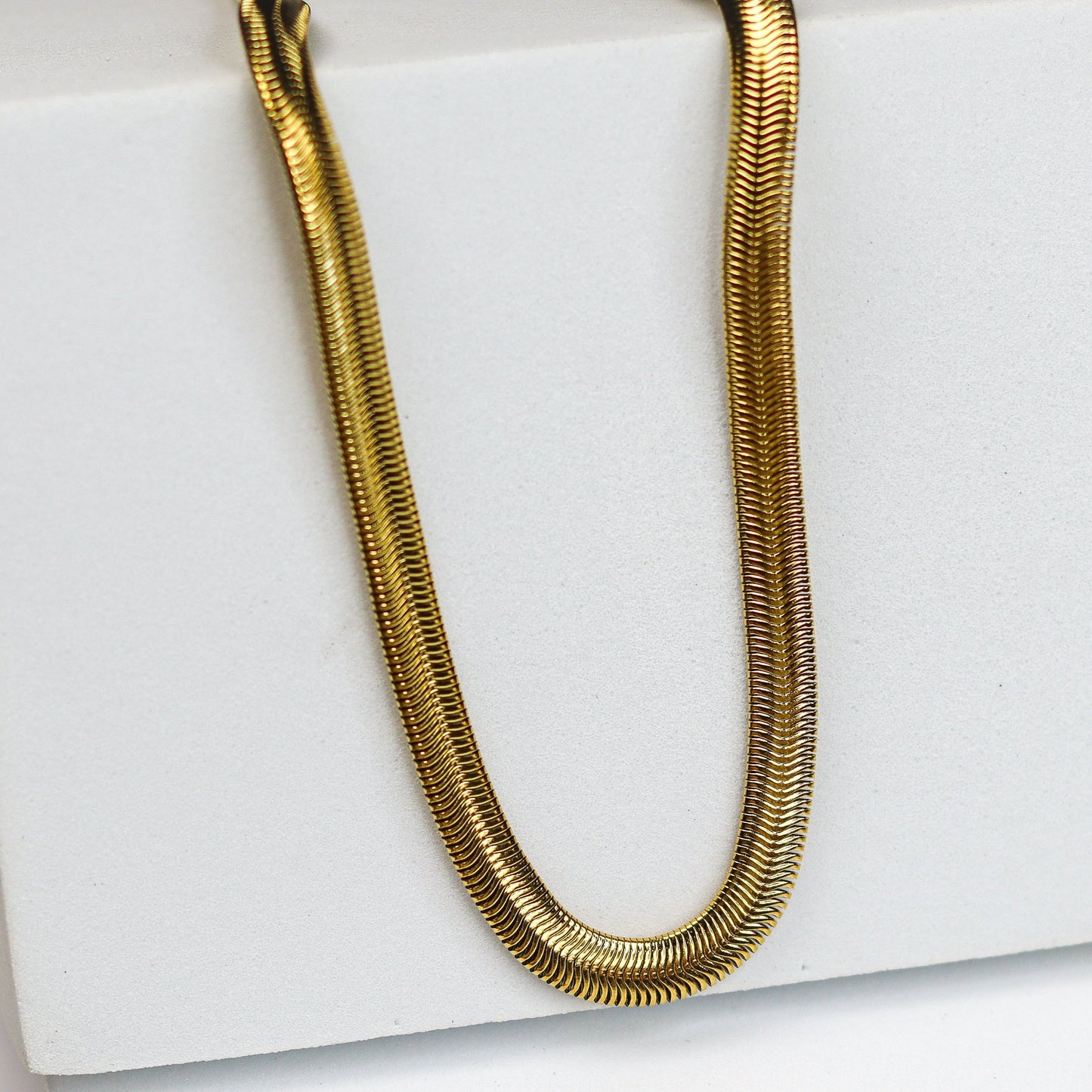 Thick Snake Chain Necklace - Adorn-iq