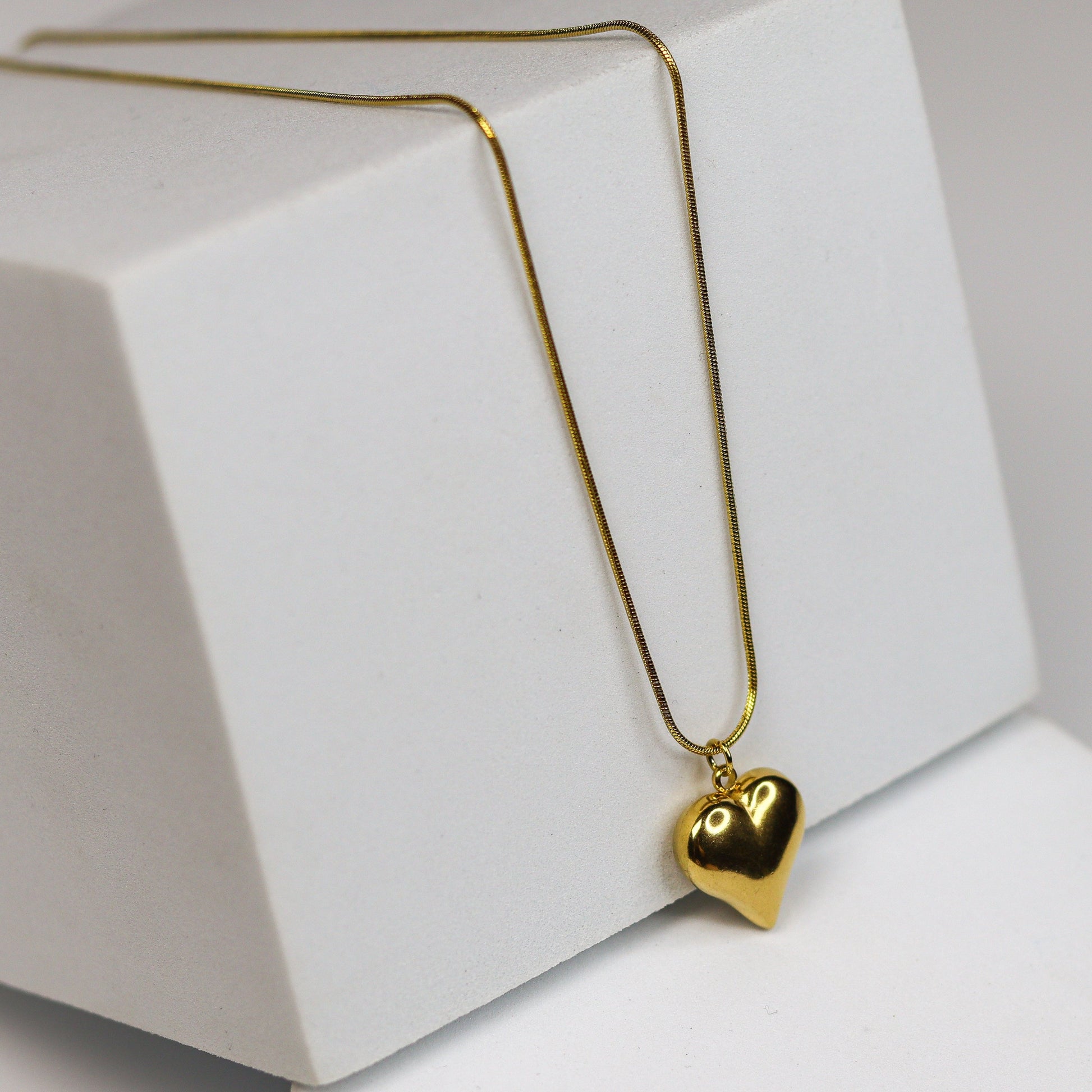 Classic Chubby Heart Necklace - Adorn-iq