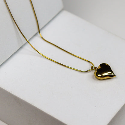 Classic Chubby Heart Necklace - Adorn-iq