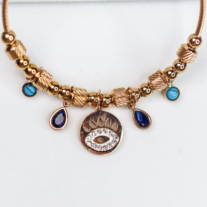 Evil Eye Charm Bracelet - Adorn-iq