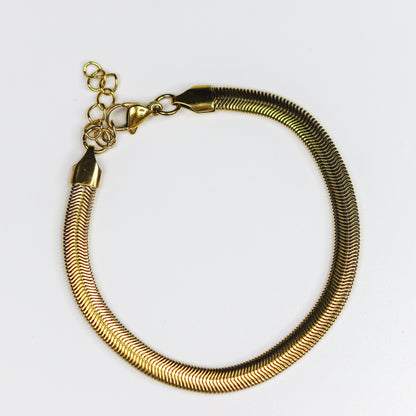 Thick Snake Chain Bracelet - Adorn-iq