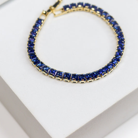 Sapphire Glow Tennis Bracelet