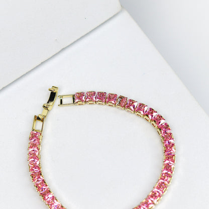 Blush Rose Tennis Bracelet