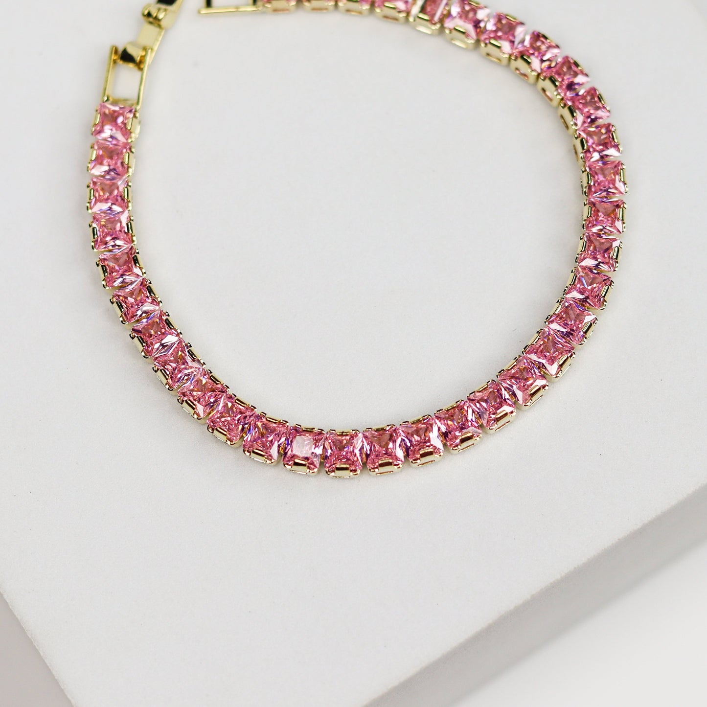 Blush Rose Tennis Bracelet