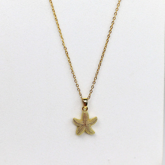 Necklace Coral Star Necklace - 18k Gold Plated & Waterproof Discover the Coral Star Necklace: hypoallergenic, anti-tarnish, and crafted from high-quality stainless steel for everyday elegance.