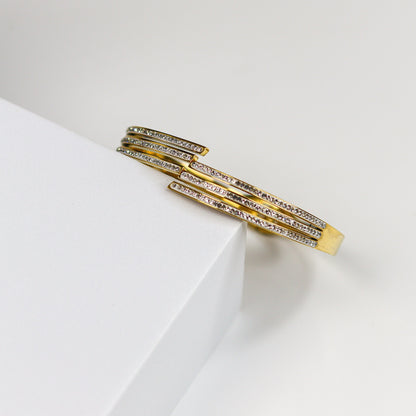 Dazzle Streak Bangle Bracelet