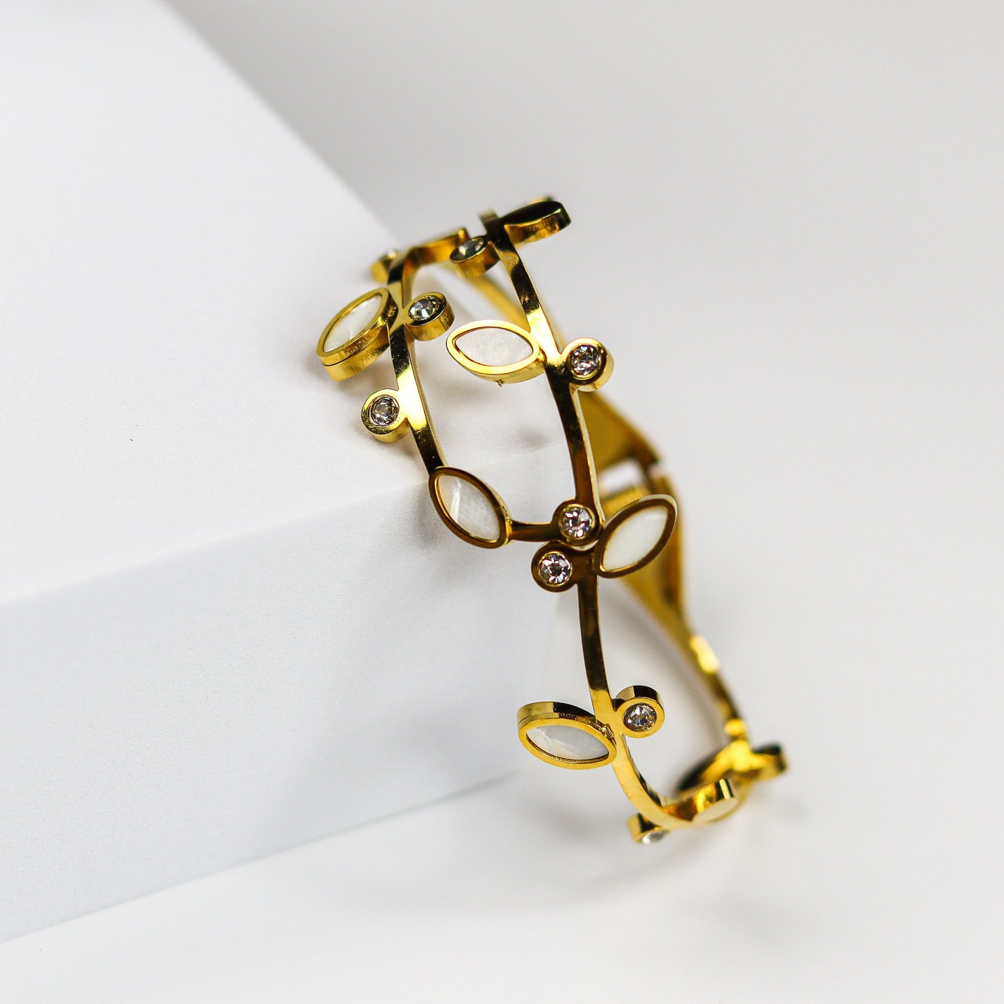 Petal Vine Bangle Bracelet