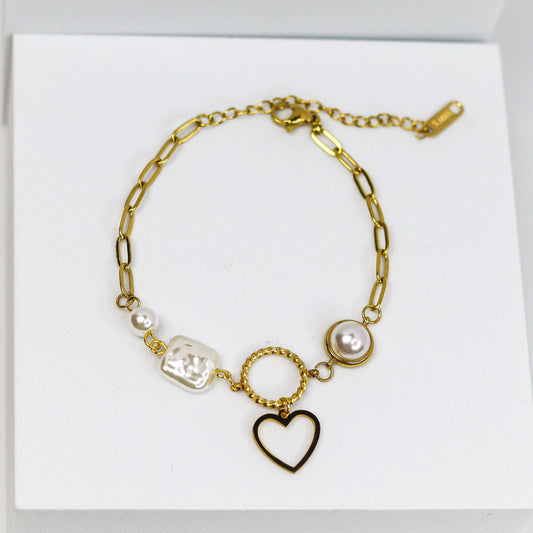 Hallo Heart Chain Bracelet