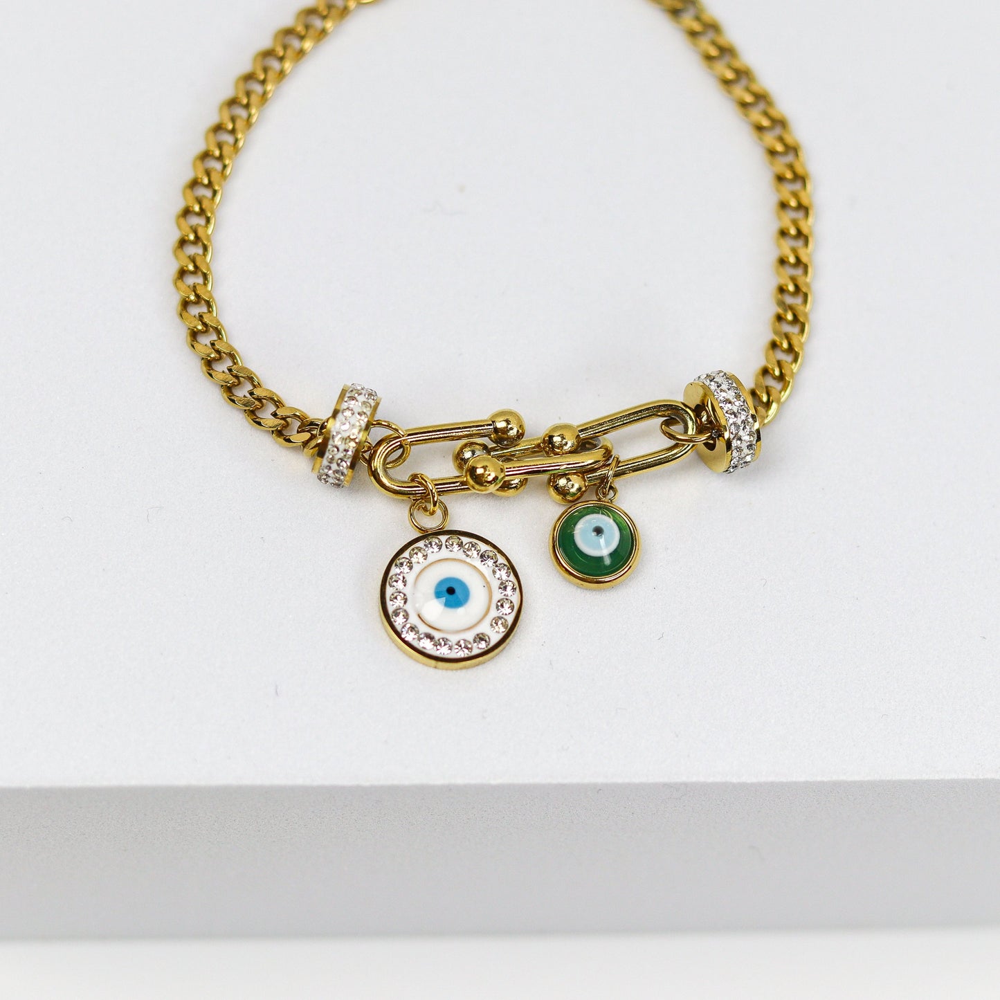 Evil Eye Link Chain Bracelet