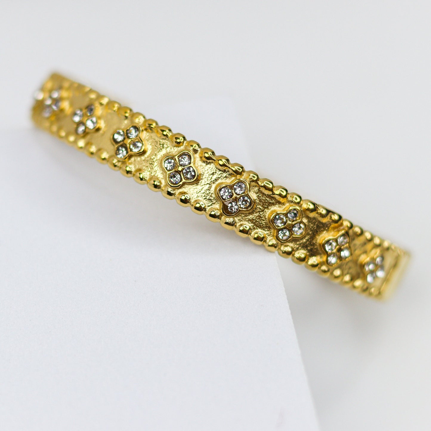 Vintage Bloom Bangle Bracelet