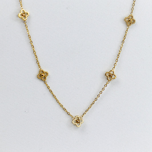 Mini Clover Chain Necklace