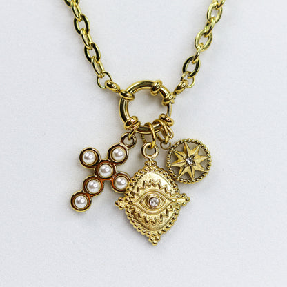 Golden Talisman Charm Necklace