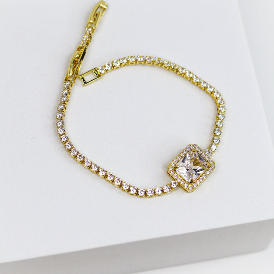 Crystal Grace Tennis Bracelet