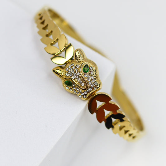 Mystic Cat Bangle Bracelet