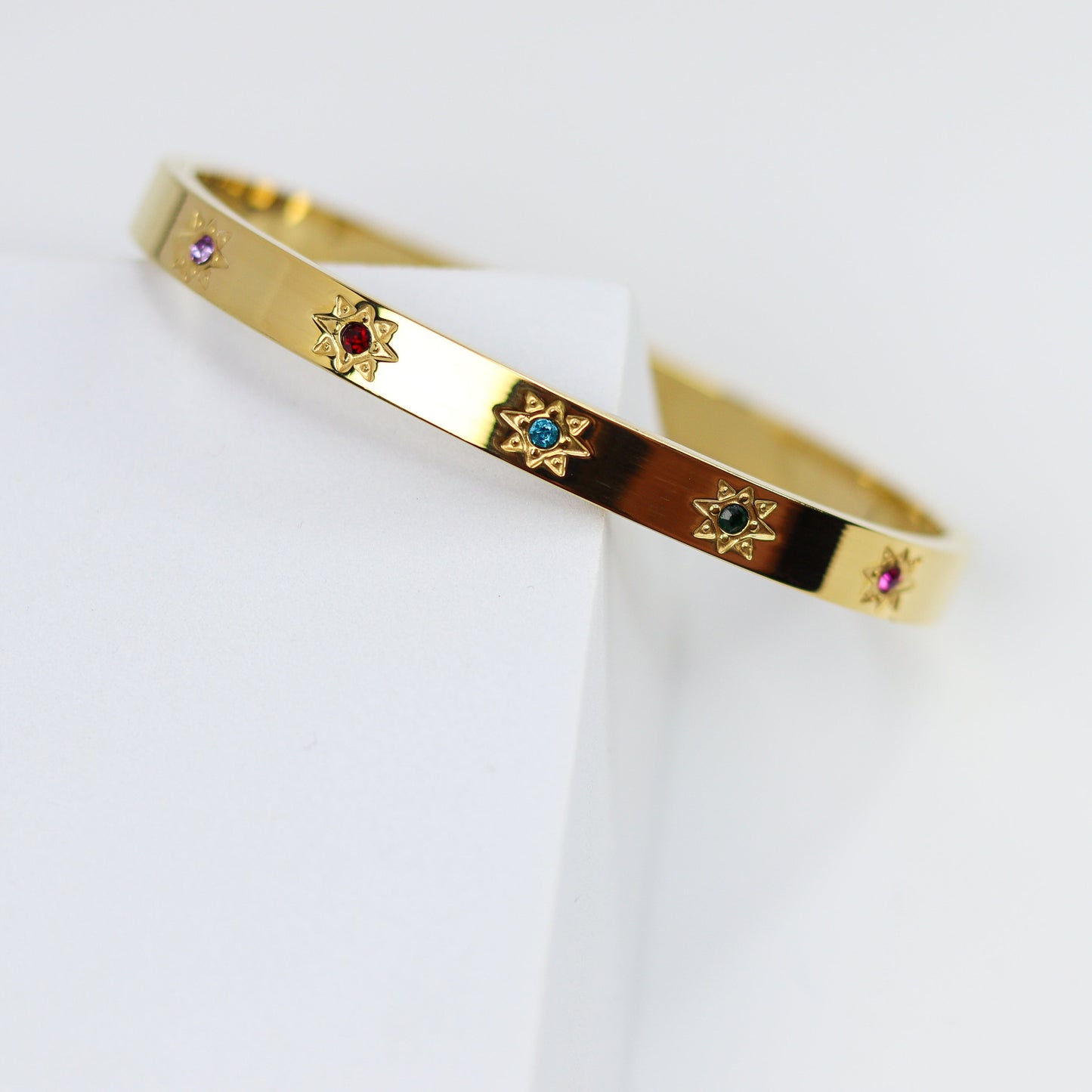 Rainbow Spark Bangle Bracelet