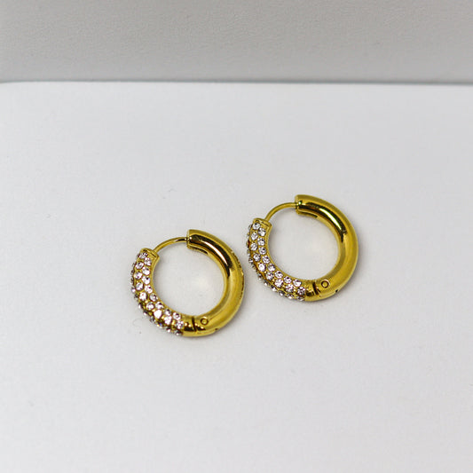 Studded Classic Hoops