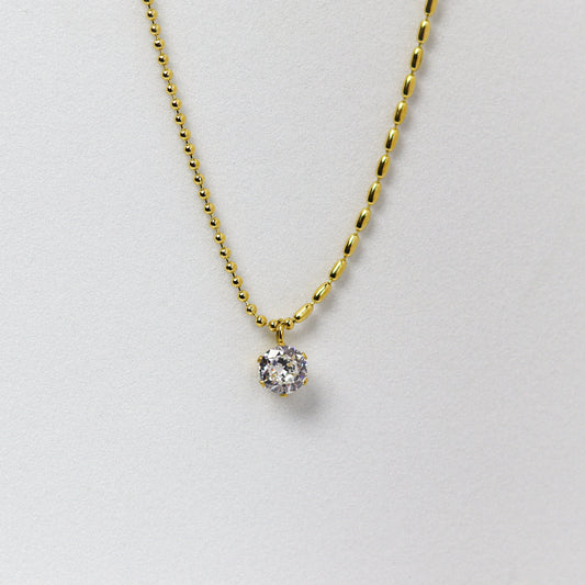 Classic Solitaire Necklace