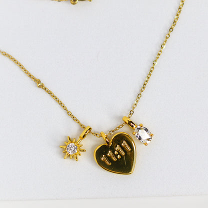 11:11 Solitaire Charm Necklace