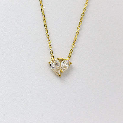 Heart-to-Heart Solitaire Necklace