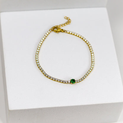 Solo Emerald Tennis Bracelet