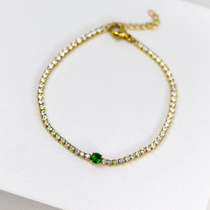 Solo Emerald Tennis Bracelet