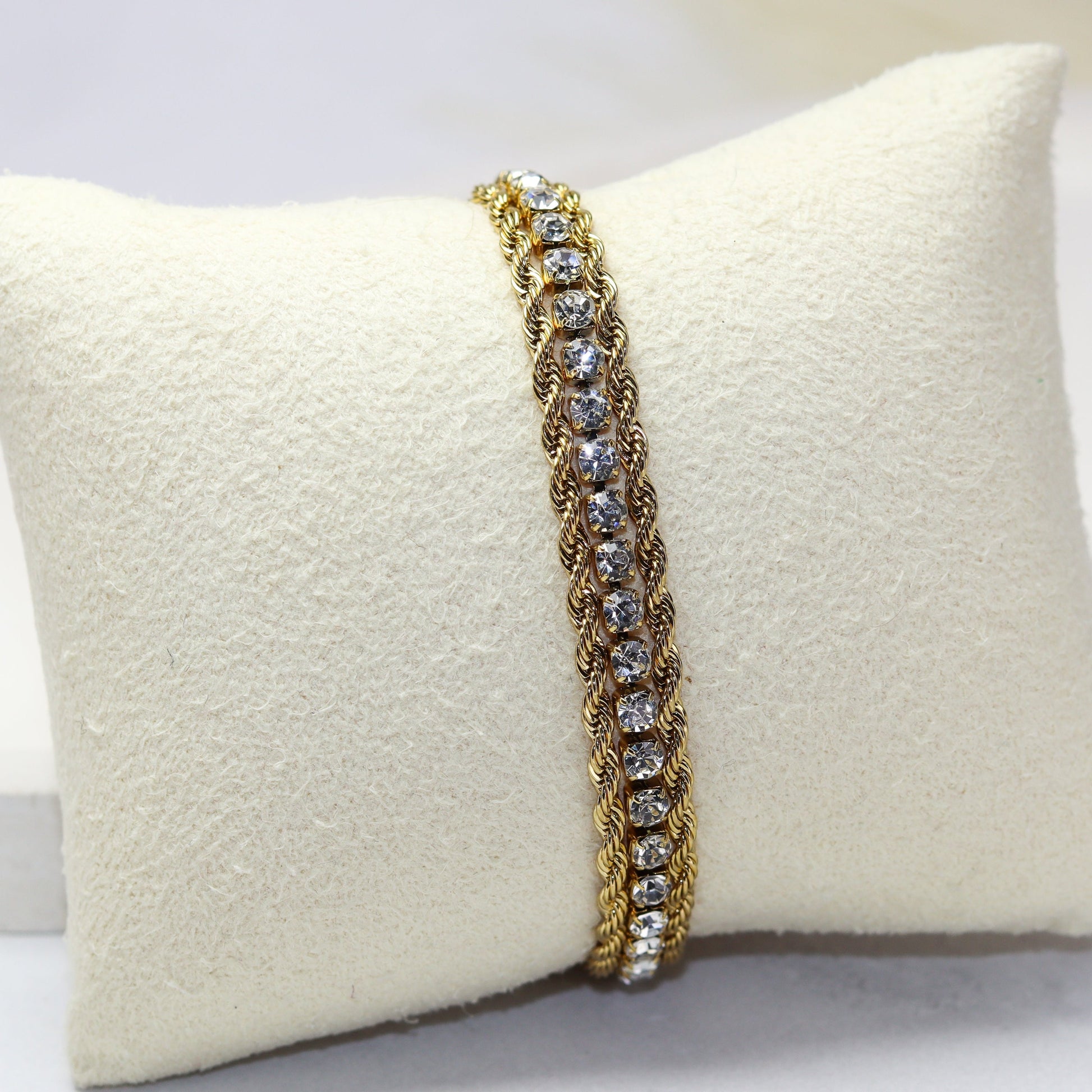 Gold Chain Tennis Bracelet - Adorn-iq