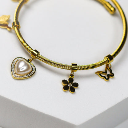 Pearl Charm Bracelet - Adorn-iq