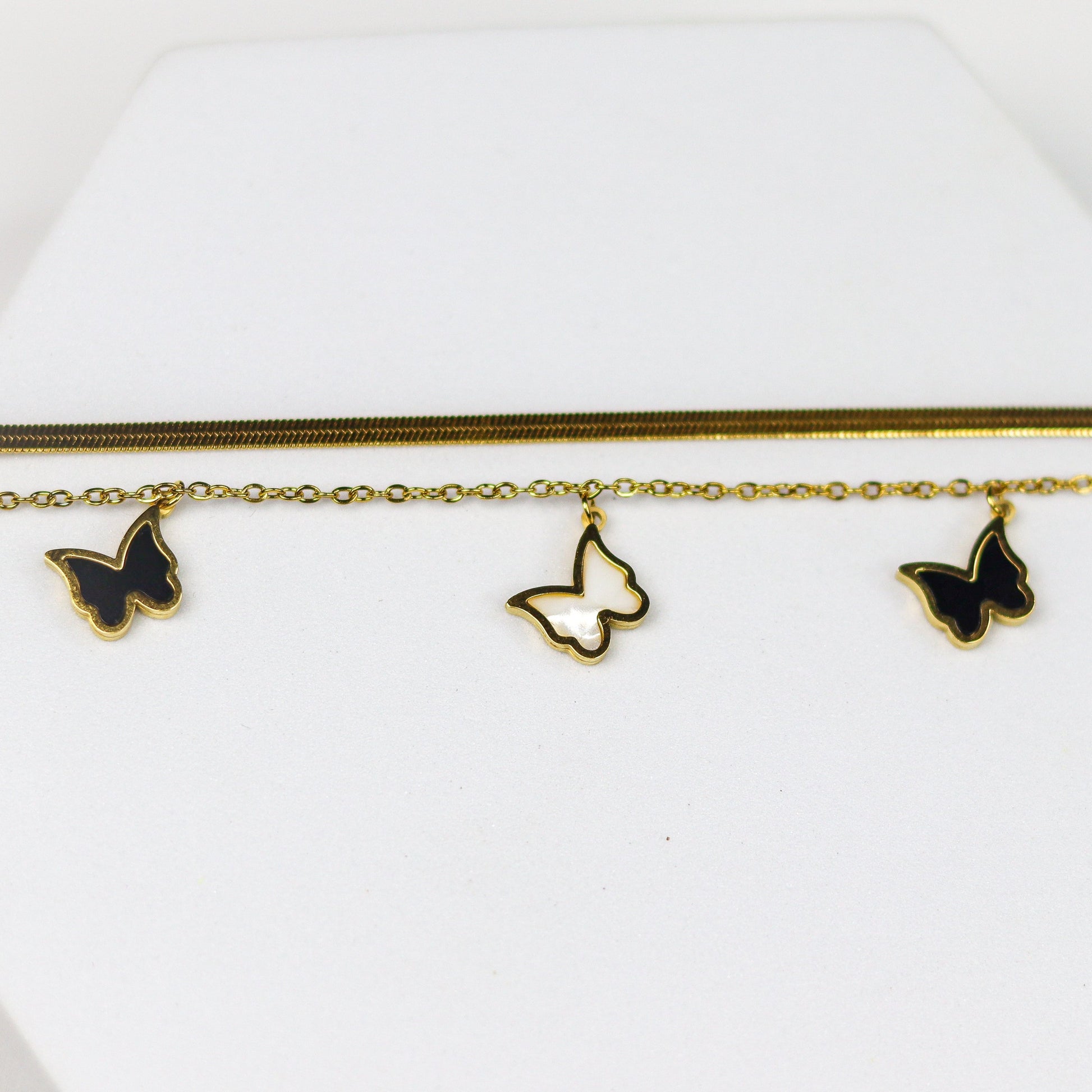 Trio Butterfly Chain Bracelet - Adorn-iq