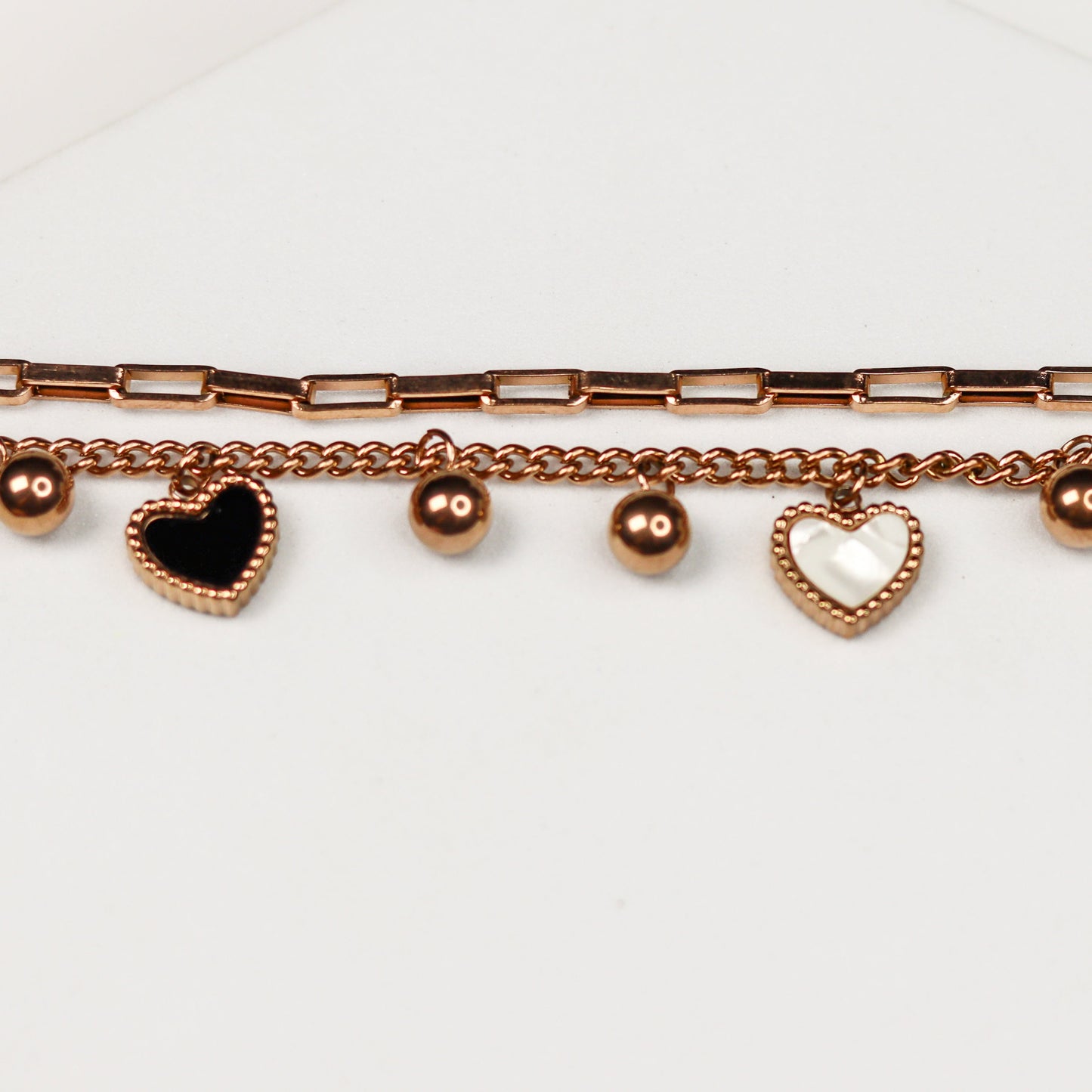 Rose Ball Heart Bracelet - Adorn-iq