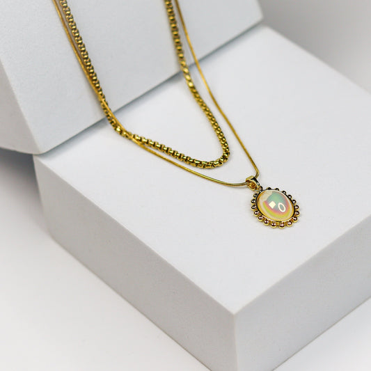 Double Layer Opal Necklace - Adorn-iq