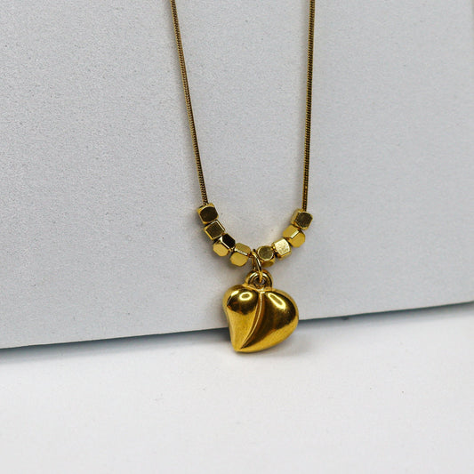 Heart Beads Necklace - Adorn-iq