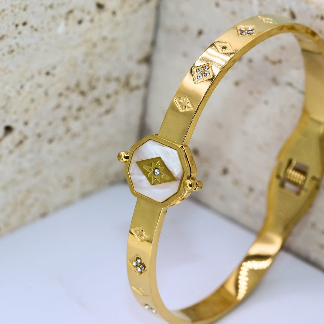 Modern Eye Bangle Bracelet - Adorn-iq