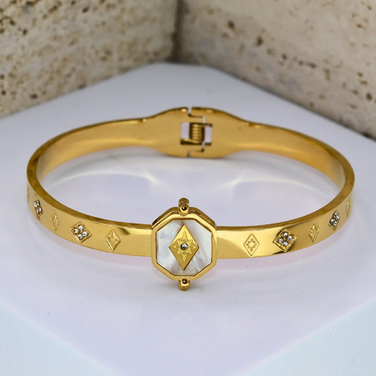 Modern Eye Bangle Bracelet - Adorn-iq