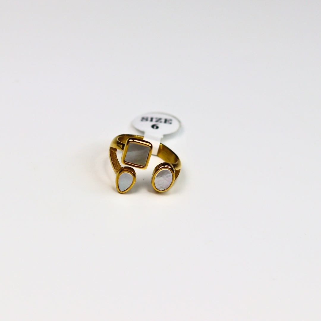 Moonstone Duo Ring - Adorn-iq